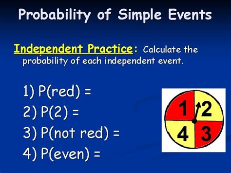 Experimental Probability of Simple Events 的图像结果