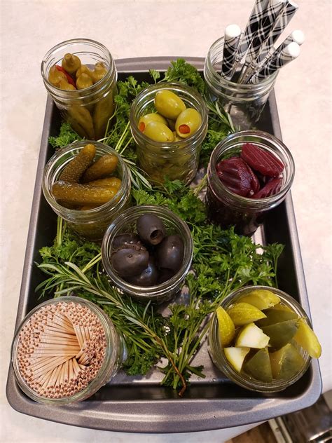 The Best Relish Tray - A Modern Pickle and Olive Tray | Food platters ...