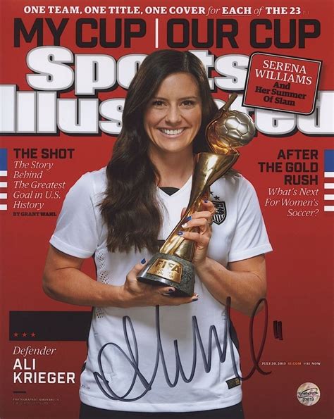 Ali Krieger Signed Team USA Sports Illustrated 8x10 Photo (TSE COA)