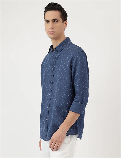 Buy Linen Rich Ditsy Print Relaxed Fit Shirt at Marks & Spencer