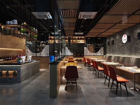 西安餐厅设计 西安大厨小馆时尚简约特色主题餐厅-CND设计网,中国设计网络首选品牌