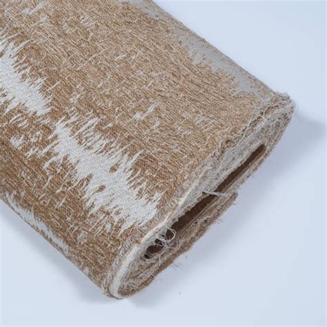 Premium Beige Colour Shaneel Jacquard Fabric Fabric for Designers ...