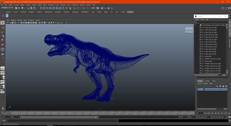 3D Tyrannosaurus Rex Skeleton Fossil with Skin model | 3D Molier ...