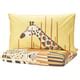 SANDLÖPARE duvet cover and pillowcase, yellow/savannah, 150x200/50x80 ...