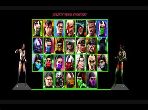 Mortal Kombat 3 - Character Select Screen - Soundtrack - YouTube