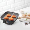 Vajra Non Stick Grill Fry Pan, Square, 1.8l Induction and Gas Stove ...