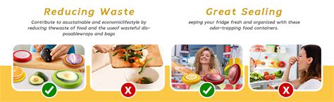 Buy DZOPE 4-Piece Silicone Fruit and Vegetable Storage Containers Set ...