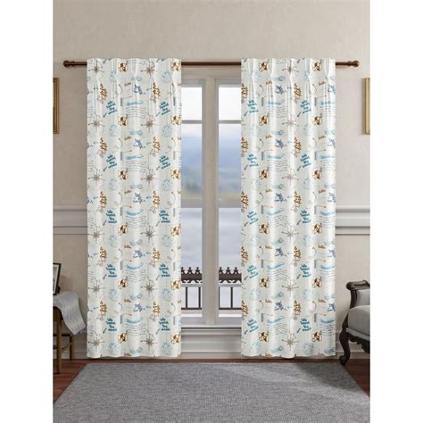 Travel Blog Curtains - Kids Printed Fabric - Set of 2 - Curtain Label