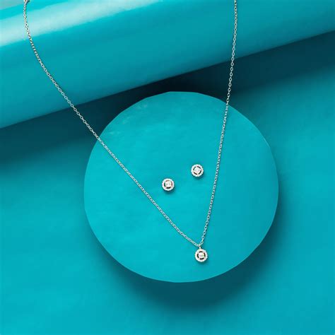 Elegant Silver Elysian Loop Necklace set - Lesha Silver