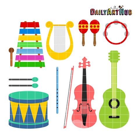 Image result for Clip Art of Musical Instruments