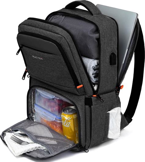 RUCYEN Insulated Laptop Backpack with Lunch Compartment