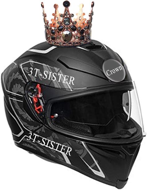 Buy 3T-SISTER Cute Crown Crystal Crown for Ski Helmet Bicycle Helmet ...