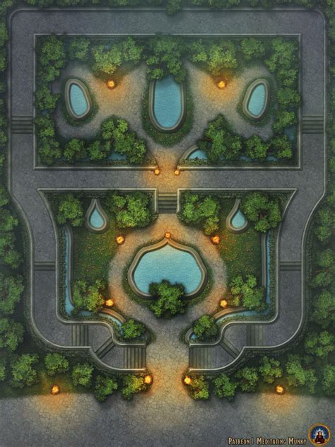 Garden Battlemap [30x40] : r/dndmaps