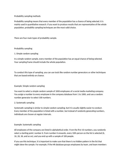 Image result for Probability Sampling Easy Explain