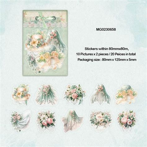 Floral Flower Cutout Sticker Pack 20Pc Code Mg0230658 – Inkarto