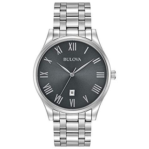 Bulova Classic Quartz Mens Watch, Stainless Steel , Silver-Tone (Model ...