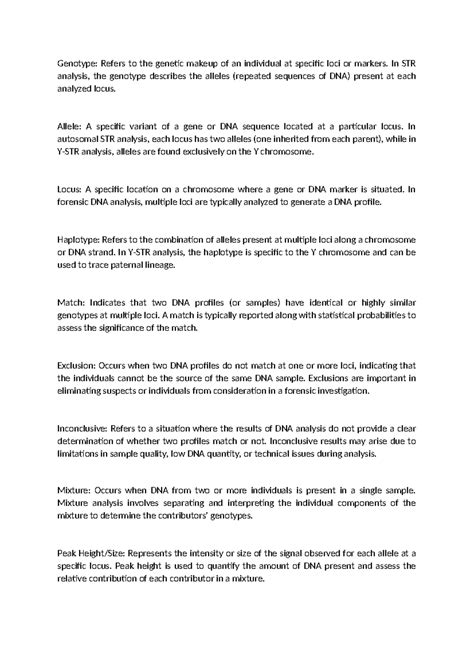 Terminology used in dna - Genotype: Refers to the genetic makeup of an ...