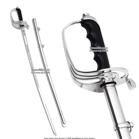 Military Us Army Officer Saber Ceremonial Steel Sword Replica Engraving ...