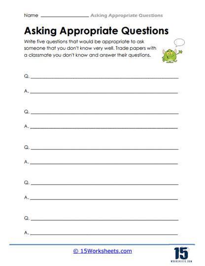 Image result for Why Questions Worksheet
