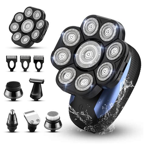 Roziahome Head Shavers for Bald Men 9D Electric Rotary Shaver ...