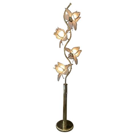 80s Lotus Flower FLoor Lamp at 1stDibs | 80s lotus lamp, 80s flower ...