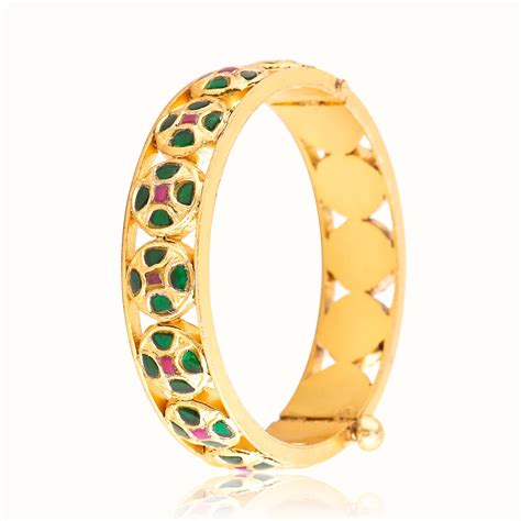 Openable Aadya Bangle - Traditional Jadau Kada – Vinanti Manji