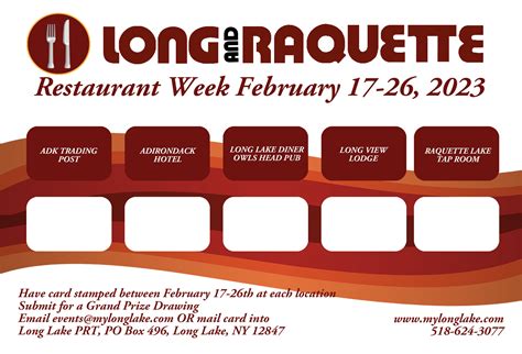 Long Lake Announces Movie Nights and Restaurant Week – Long Lake