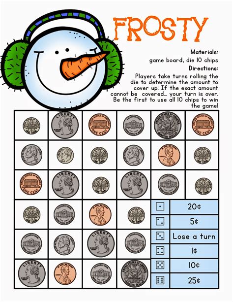 Printable Money Games