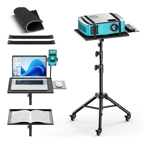 Buy GZGDLJQ Projector Stand with Wheels, Laptop Tripod from 29" to 69 ...