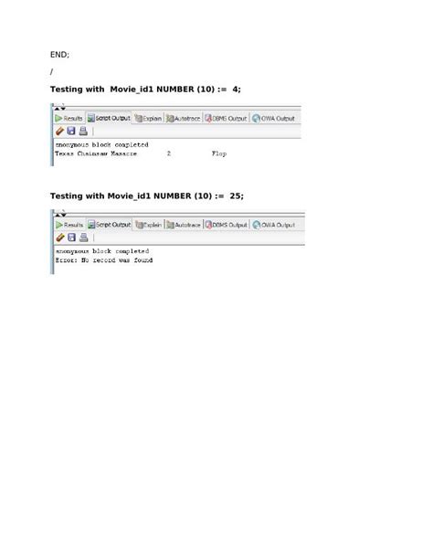 Image result for Anonymous PL/SQL Block Example