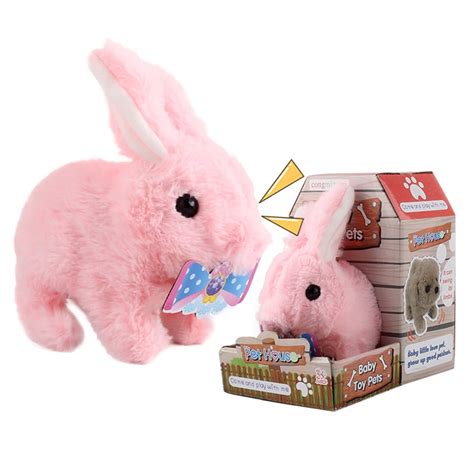 Buy Akoyovwerve Plush Bunny Battery Operated Hopping Rabbit Interactive ...