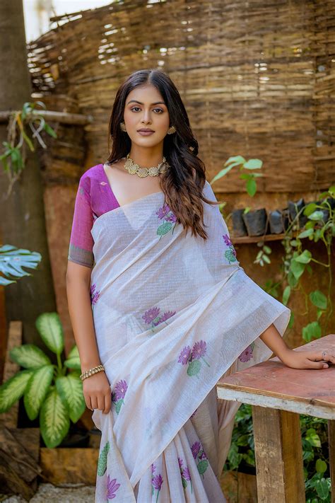 Wine Muga Cotton Pichwai Thread woven Saree – Mohi fashion