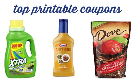 Top Printable Coupons | Xtra, Kraft & More :: Southern Savers