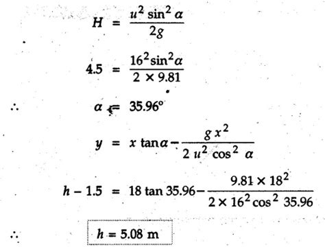 Image result for Calculus Equation for Projectile Motion