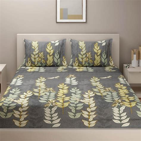 Buy SWAYAM Grand Opal Multicolour Printed Cotton Double Bedsheet Set ...