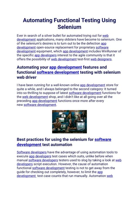 Image result for Selenium Functional Testing