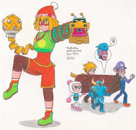 TheWispGuy's Art Blog, Min Min joins the battle in Super Smash Bros....