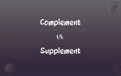 Image result for Complement Supplement
