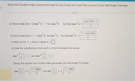 Image result for Cosine Double Angle Formula