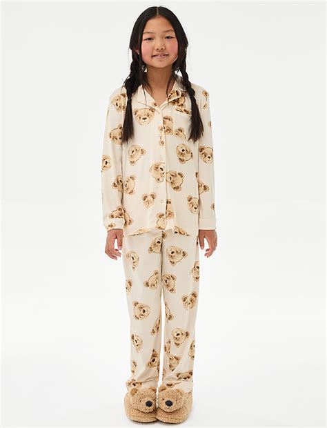 Buy Velour Spencer Bear™ Pyjamas (1-16 Yrs) at Marks & Spencer