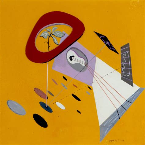 Philip C. Curtis, Spacial Study, 1944. Tempera on illustration board ...