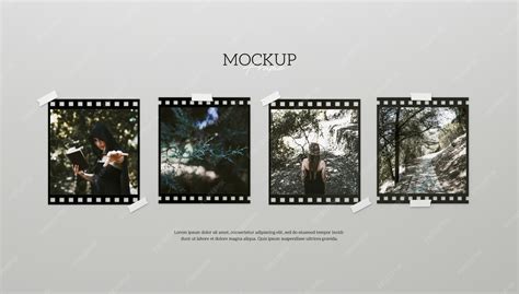 Premium PSD | Film mock-up design for retro camera