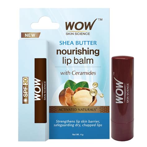 Buy WOW Skin Science Shea Butter Nourishing Lip Balm with Ceramides ...