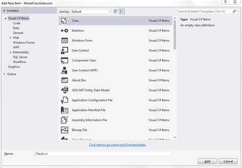 Image result for Visual Studio New File Screen