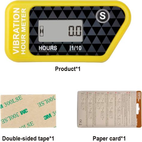 Buy Runleader Digital Wireless Hour Meter Hour Meter,Vibration ...