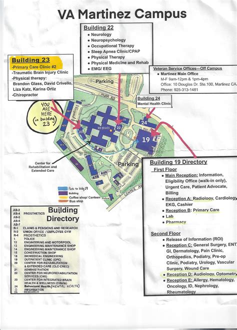 Martinez VA Campus Maps