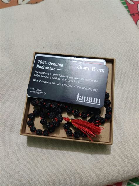 Black Rudraksha Mala - 108+1 Beads – Japam