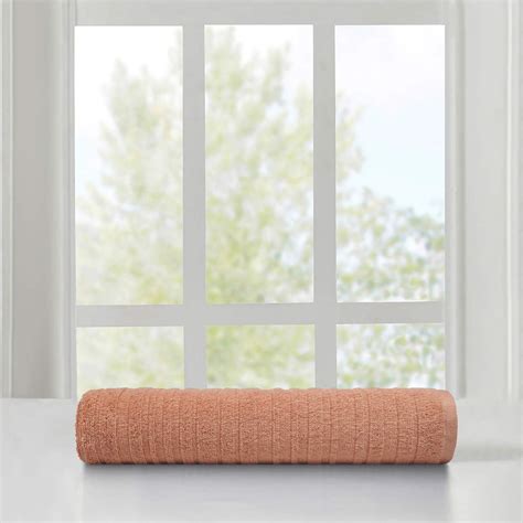 Found & Fable Coral Organic Cotton Bath Towel, 30x54