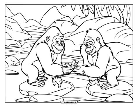 120+ Gorilla Coloring Pages for Kids & Adults (Free Printable PDFs)