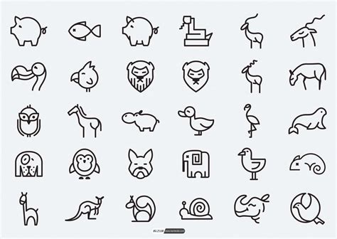 150个动物矢量icon图标（Ai） – 看飞碟 - 设计资源站